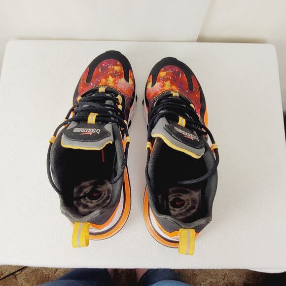 Nike 270 React black Supernova galaxy multicolor sneakers Size 8 mens Streetwear main image 4